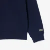 High Neck Embossed Zipped Sweatshirt