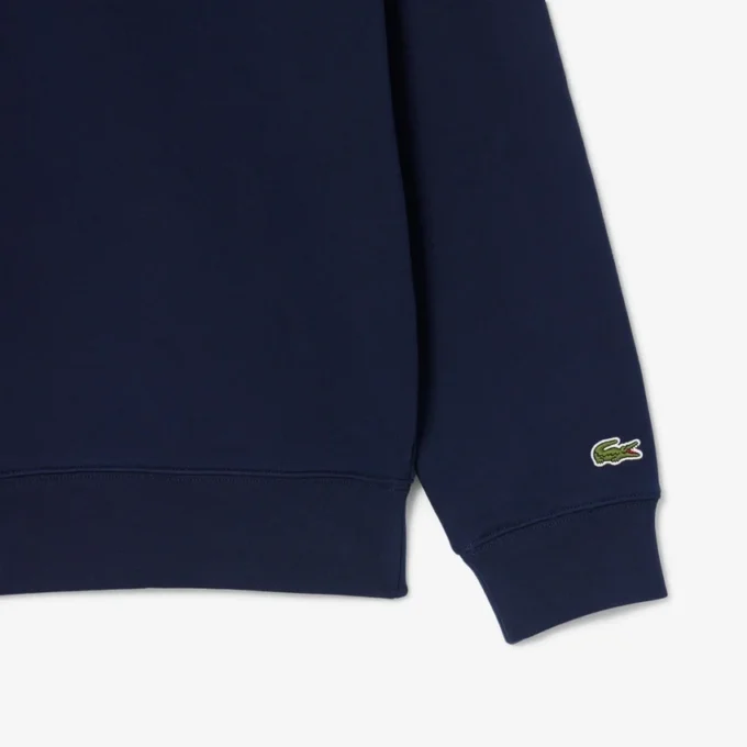 High Neck Embossed Zipped Sweatshirt