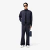 High Neck Embroidered Signature Jacket