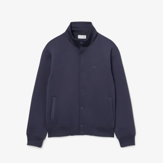 High Neck Embroidered Signature Jacket