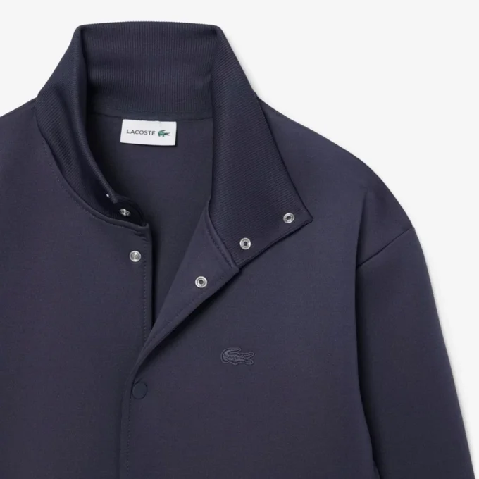 High Neck Embroidered Signature Jacket