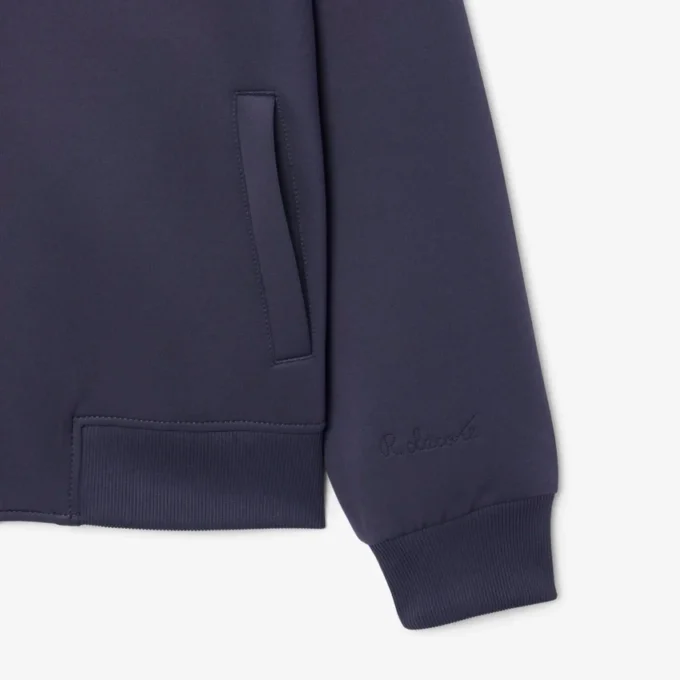 High Neck Embroidered Signature Jacket