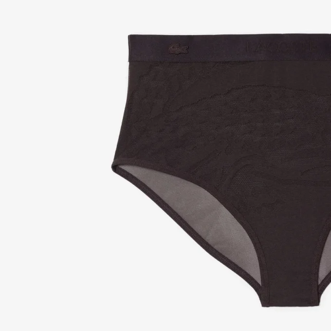 High Waist Mesh Briefs