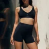 High Waist Microfiber Cycle Shorts
