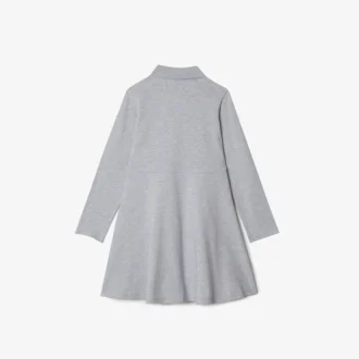 Kids’ Long Sleeve Stretch Piqua Polo Dress
