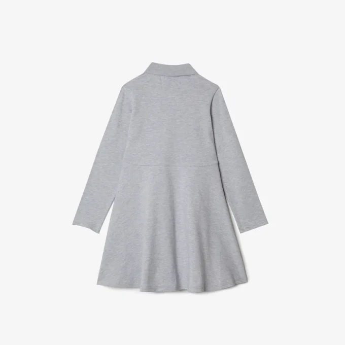 Kids’ Long Sleeve Stretch Piqua Polo Dress