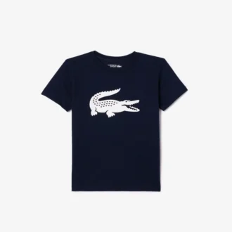 Kids’ Oversized Technical Cotton Tennis T-Shirt