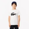Kids’ Oversized Technical Cotton Tennis T-Shirt