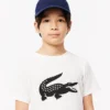 Kids’ Oversized Technical Cotton Tennis T-Shirt