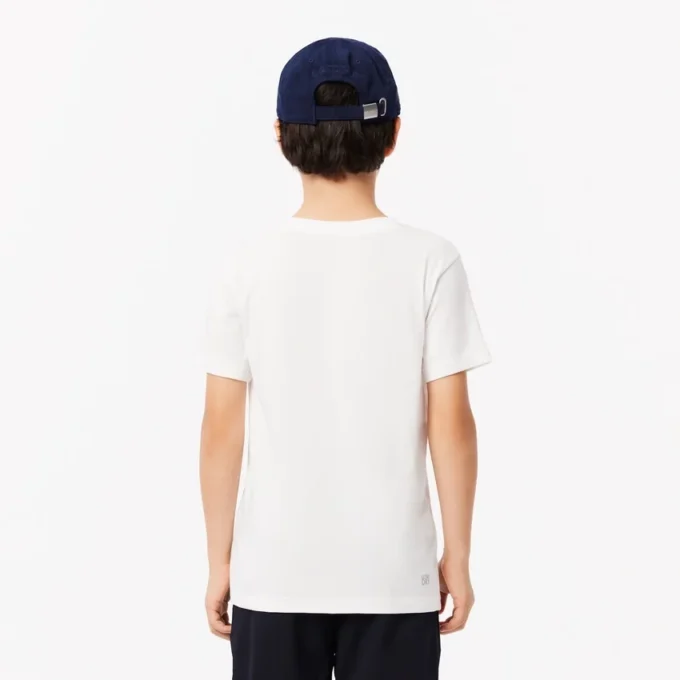 Kids’ Oversized Technical Cotton Tennis T-Shirt