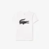 Kids’ Oversized Technical Cotton Tennis T-Shirt