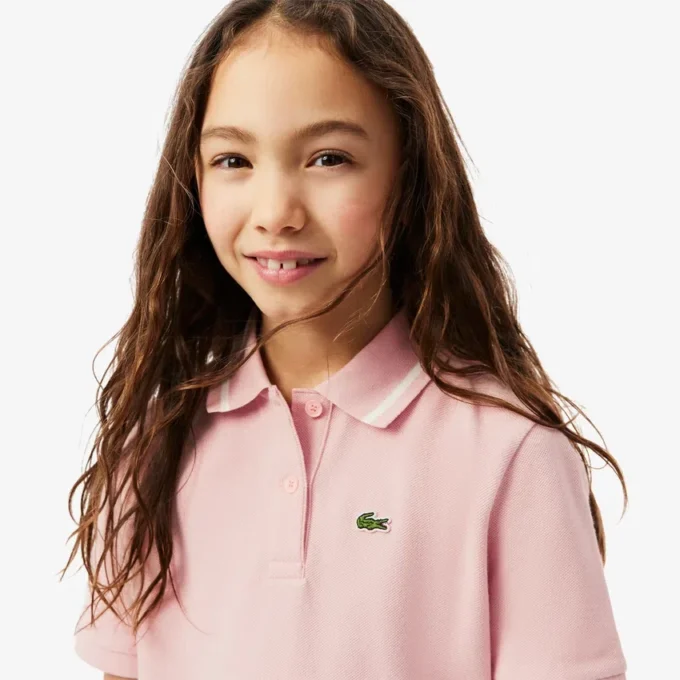 Kids’ Pleat Back Petit Piqua Polo