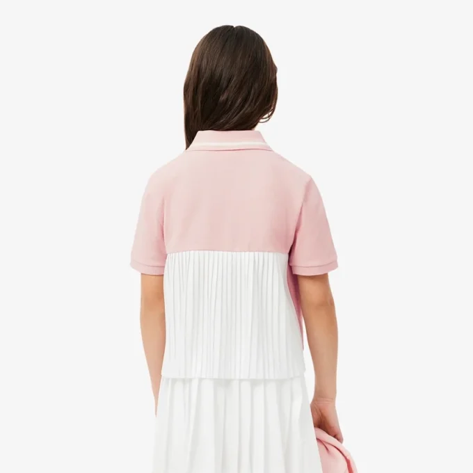 Kids’ Pleat Back Petit Piqua Polo