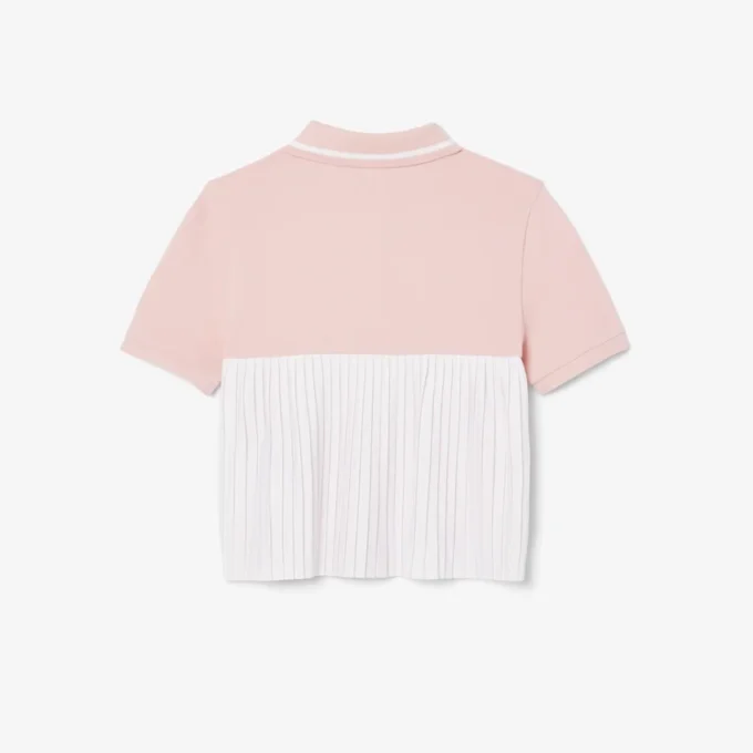 Kids’ Pleat Back Petit Piqua Polo