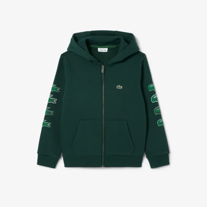 Kids’ Printed Fleece Zip-Up Hoodie