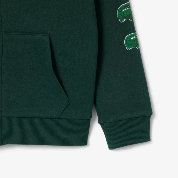 Kids’ Printed Fleece Zip-Up Hoodie