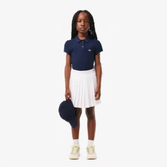 Kids’ Scalloped Collar Mini Piqua Polo