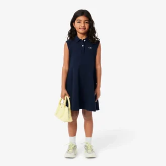Kids’ Sleeveless Stretch Piqua Polo Dress