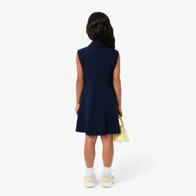 Kids’ Sleeveless Stretch Piqua Polo Dress