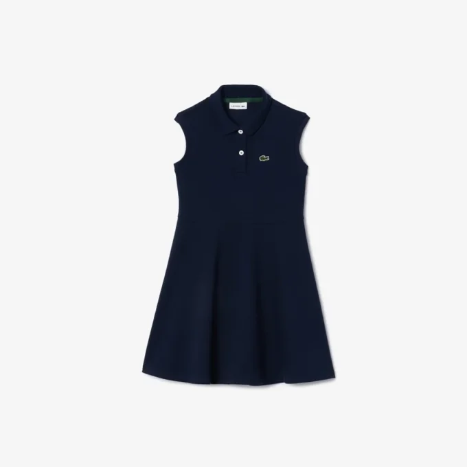 Kids’ Sleeveless Stretch Piqua Polo Dress