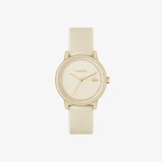 Lacoste.12.12 Go 3 Hands Champagne Silicone Watch