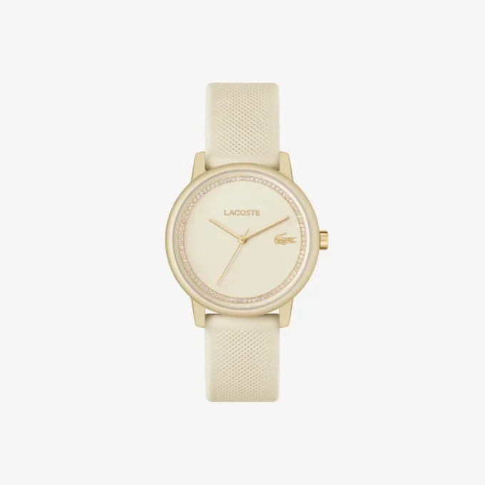 Lacoste.12.12 Go 3 Hands Champagne Silicone Watch