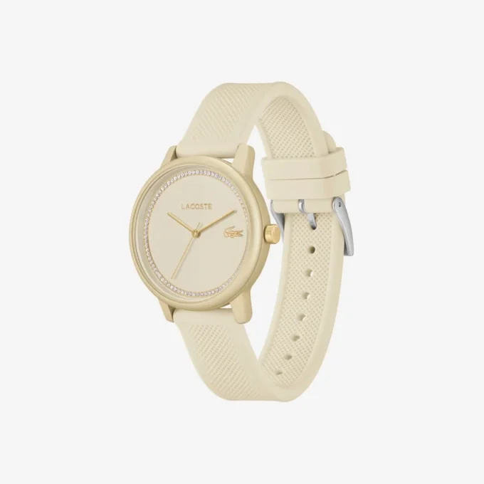 Lacoste.12.12 Go 3 Hands Champagne Silicone Watch
