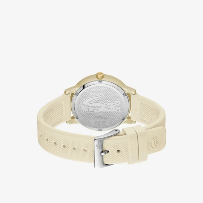 Lacoste.12.12 Go 3 Hands Champagne Silicone Watch
