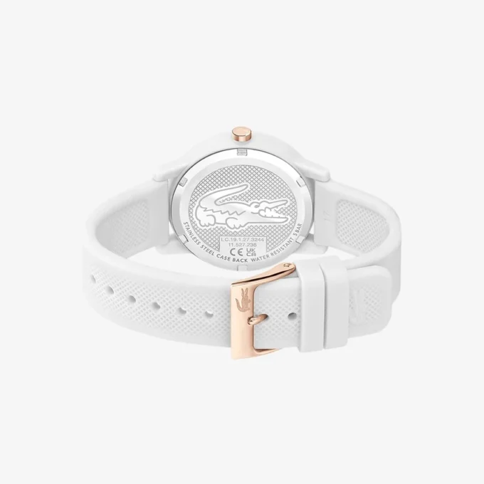 Lacoste.12.12 White Silicone Strap Watch