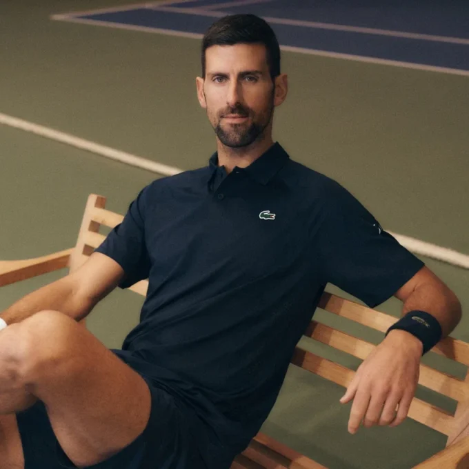 Lacoste Tennis X Novak Djokovic on Court Polo