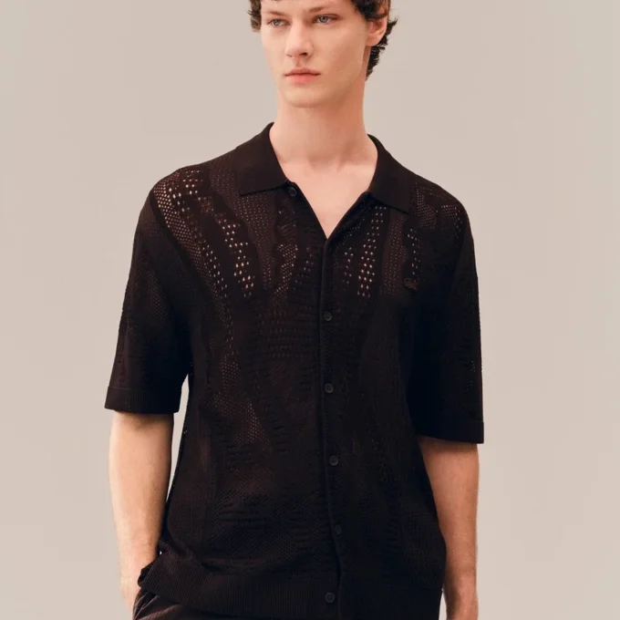 Lacy Knit Crocodile Shirt