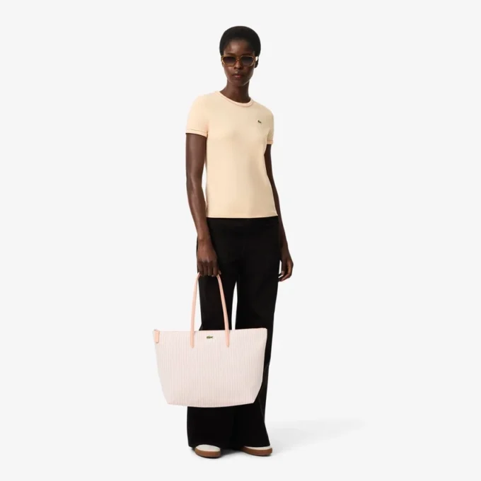 Large Striped L.12.12 Concept Tote