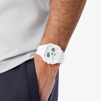 Lc33 Analog and Digital Square Silicone Watch