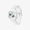 Lc33 Analog and Digital Square Silicone Watch