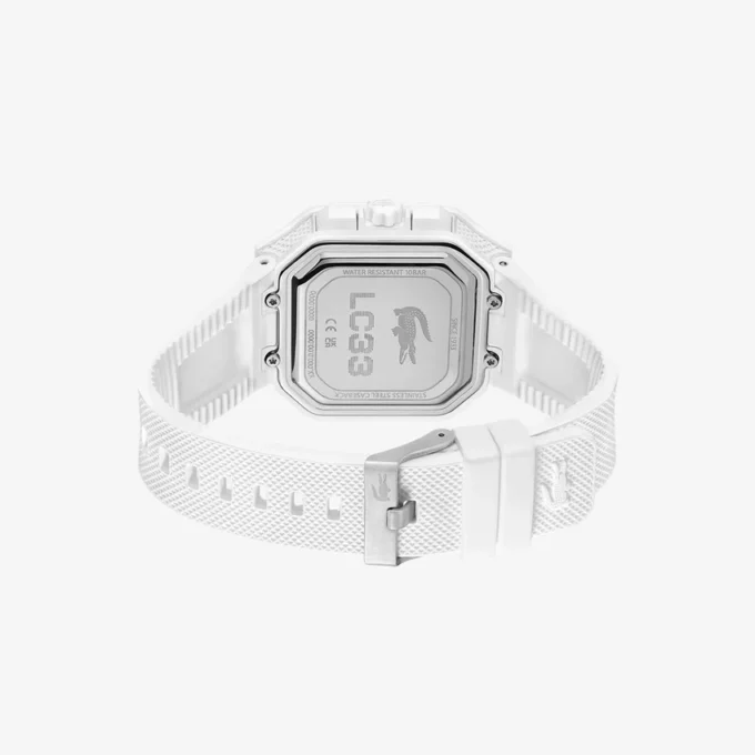 Lc33 Analog and Digital Square Silicone Watch