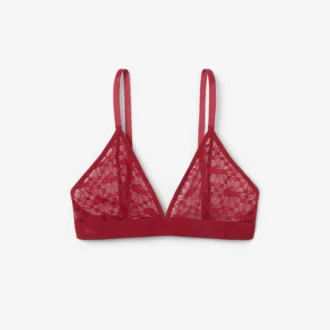 Logo Lace Triangle Bralette