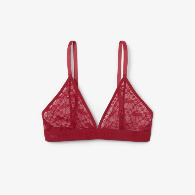 Logo Lace Triangle Bralette