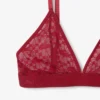 Logo Lace Triangle Bralette