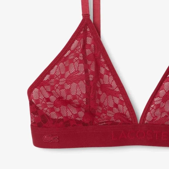 Logo Lace Triangle Bralette