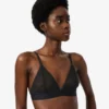 Logo Lace Triangle Bralette