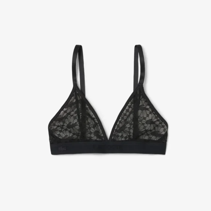 Logo Lace Triangle Bralette