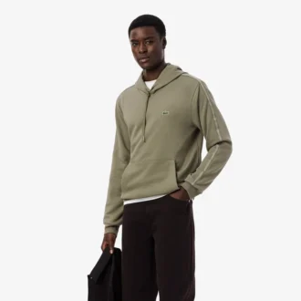 Logo Stripe Zipped Hoodie