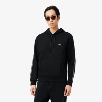 Logo Stripe Zipped Hoodie