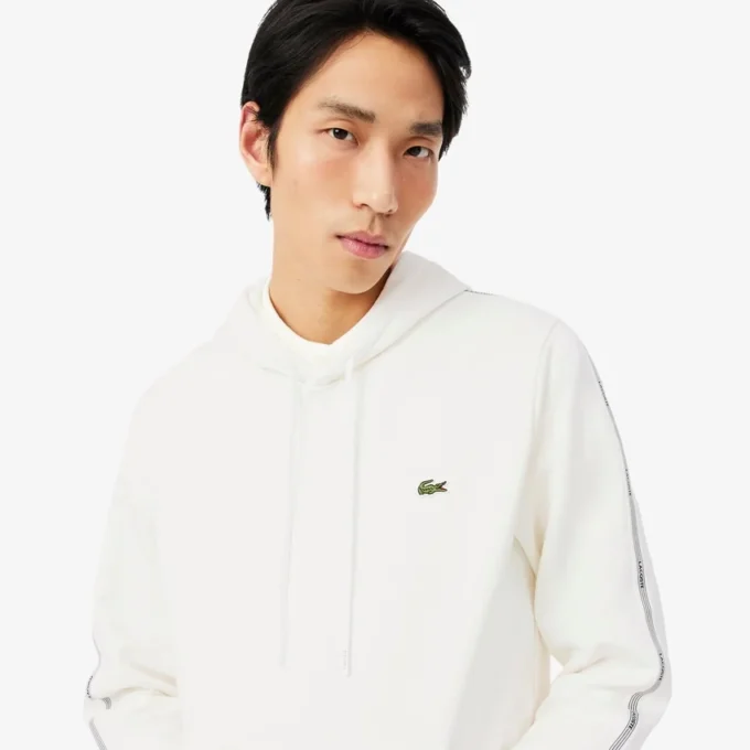Logo Stripe Zipped Hoodie