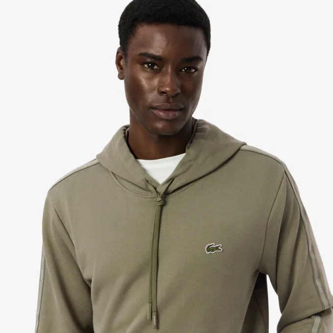 Logo Stripe Zipped Hoodie