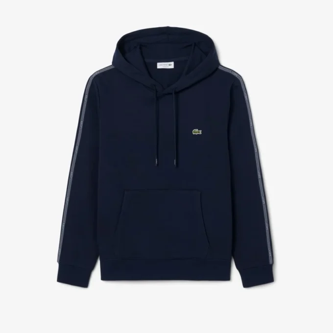 Logo Stripe Zipped Hoodie