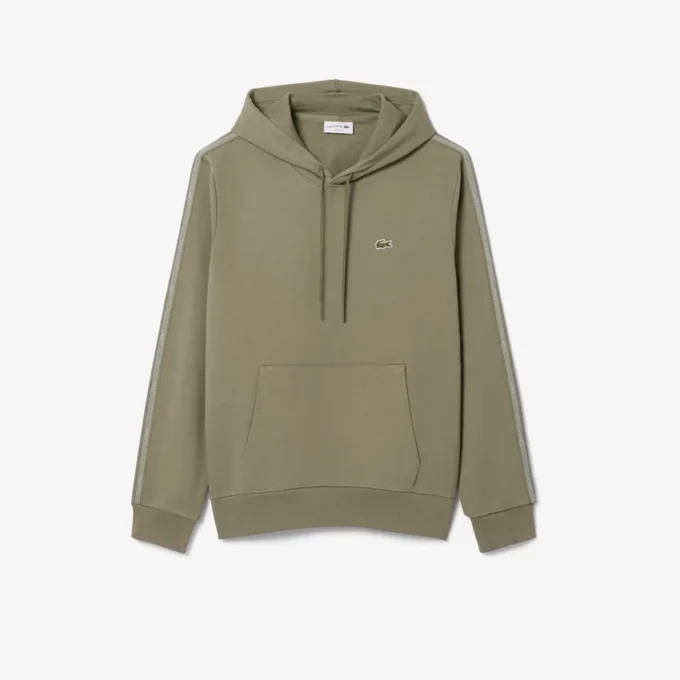 Logo Stripe Zipped Hoodie