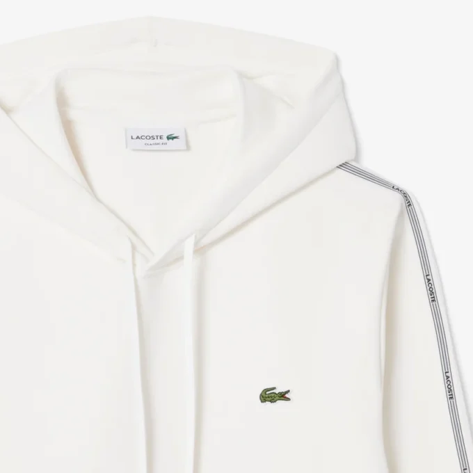 Logo Stripe Zipped Hoodie