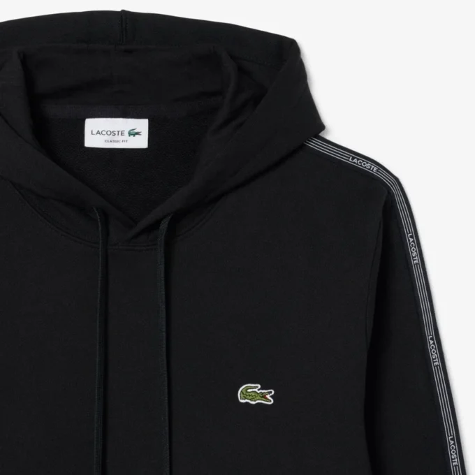 Logo Stripe Zipped Hoodie