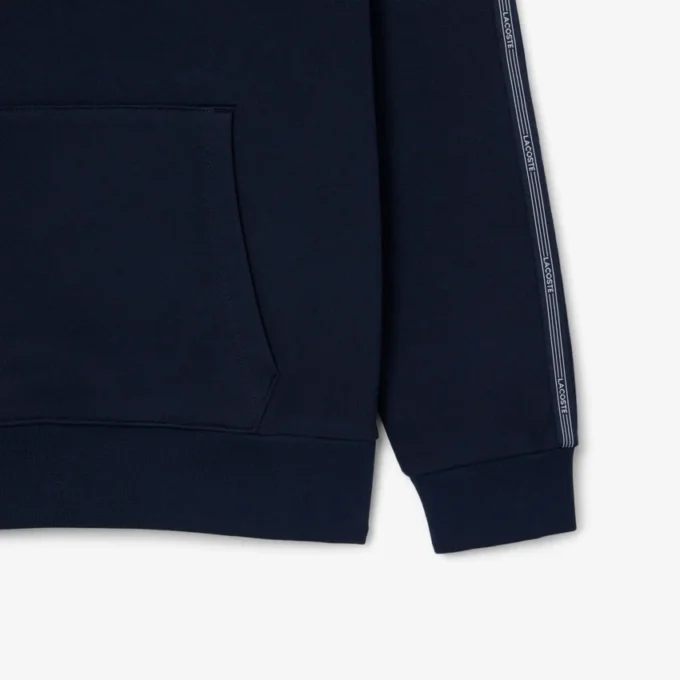 Logo Stripe Zipped Hoodie